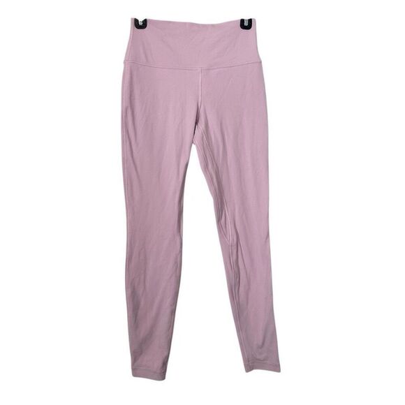 Lululemon High Waist Workout Athletic Leggings Pink Size 8 - Picture 2 of 5